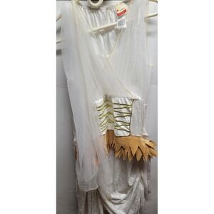 Disguise Costume Dress Gold‎ Flapper Sleeveless Party Halloween Women Size 18-20